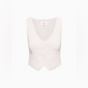 Aritzia Wilfred desire vest in vin gris